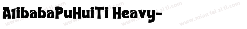 A1ibabaPuHuiTi Heavy字体转换